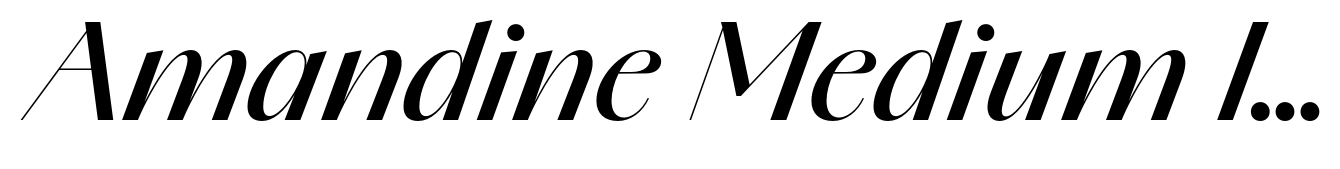 Amandine Medium Italic